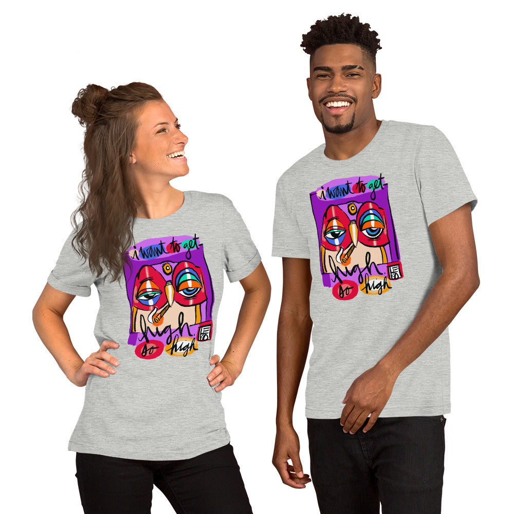 Get High, So High - Lebo Short Sleeve Unisex T-Shirt